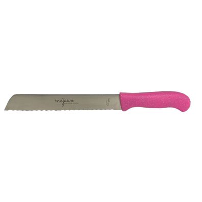 Wellenschliff Brotmesser Solingen Küchenmesser Sägemesser Rostfrei Pink 8 Zoll