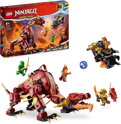 LEGO 71793 Ninjago Wyldfires Lavadrache Fabelwesen verwandlungsfähiges Spielzeug, ...