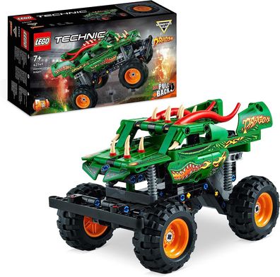 LEGO 42149 Technic Monster Jam Dragon, Monster Truck-Spielzeug für Jungen und ...