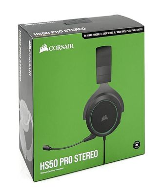 Corsair HS50 Pro Stereo Gaming Headset Kopfhörer mit Kabel PC Mac Xbox NEU&OVP