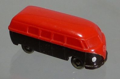 Wiking H0 310 Volkswagen VW Bulli T1 Transporter 1 rot schwarz Rollachser unverglast