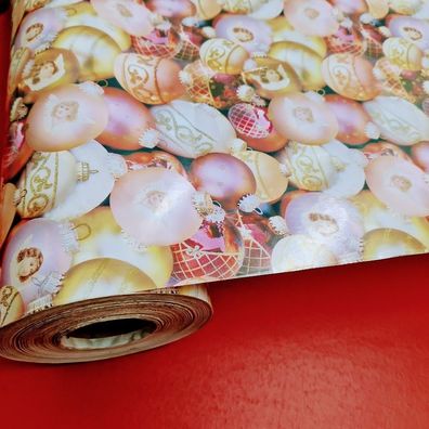 Secare Grosse Rolle Geschenkpapier 200m x 57cm Weihnachtlich Packpapier 77516