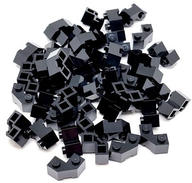 LEGO Nr.4584274 Eckstein 2x2 schwarz / 50 Stück