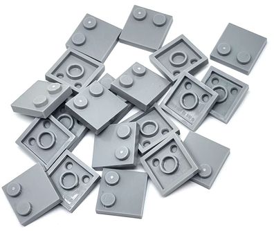 LEGO Nr.6212077 Basic 2x2 Fliesen Platte hellgrau / 20 Stück