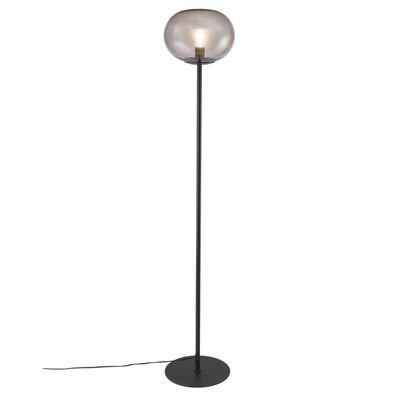 Nordlux ALTON Stehlampe schwarz, Rauchfarbend E27 mit Kabelschalter 28x28x150cm