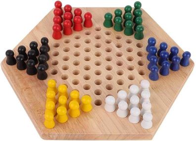 Unibell Halma, Chinese Checkers, Holzbildungs ??Brett Spiele for Kinder