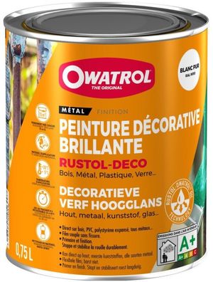 Owatrol Deco 0,75l grau 39,87€/ l Farbe Anstrich Stein Kunststoff Pflege