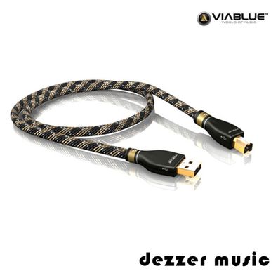 ViaBlue 0,50m KR-2 Silver USB-Kabel 2.0 / Stecker A/ B / 0,5m…HIGH END