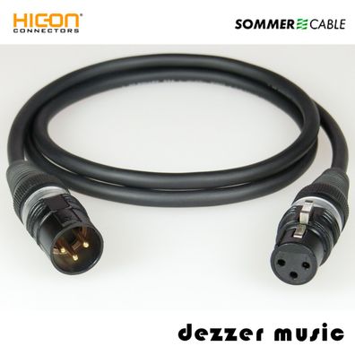 5m XLR Digital-Kabel BINARY Hicon Gold/ AES/ EBU 110 Ohm Sommer Cable/5,00 dmc