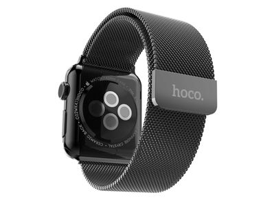Hoco Milanese Edition Smartwatch Armband Apple Watch 42mm Edelstahl schwarz grau