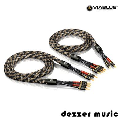 ViaBlue 2x 5,00m SC-4 Bi-Wire T6s Banana HIGH END Lautsprecherkabel / 5 5,0/ TOP