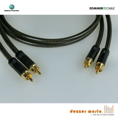 2x 5m Cinch-Kabel -Spirit XXL Neutrik/ Rean- Sommer Cable - High End... druckvoll