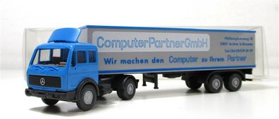 Wiking H0 1/87 LKW MB Sattelzug Koffer Computer-Partner OVP (5244g)