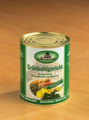 Grünkohlgericht mit Pinkel, Kassler und Kochwurst in 800g Dose | Grünkohl in der Dose