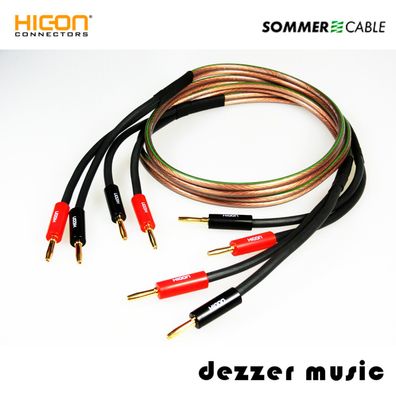 2x 3m Sommer Cable Orbit 240 MKII Lautsprecherkabel Single-Wire - 2 x 4 mm²