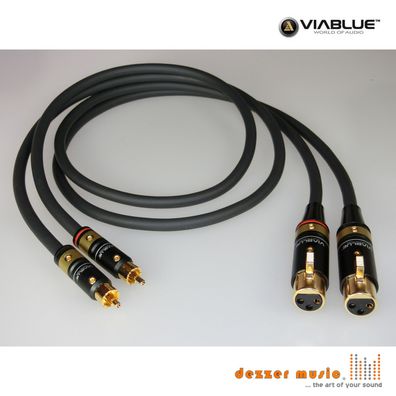 ViaBlue 2x 5m Adapterkabel NF-S1 T6s / XLR Cinch female / High End…mit Bestnote