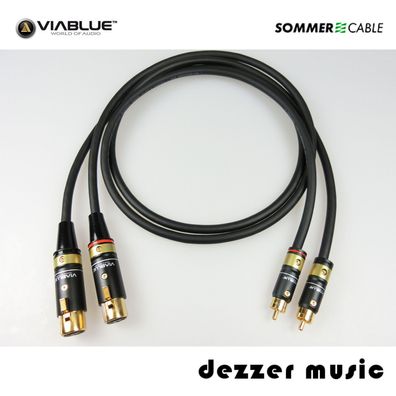 2x 0,3m Adapterkabel Galileo Viablue / Sommer Cable / XLR Cinch female…High End