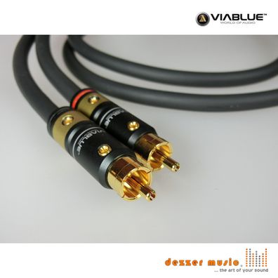 ViaBlue 2x 10m Cinch Verlängerung Kabel NF-S1 Silver Quattro T6s/10,00m High End
