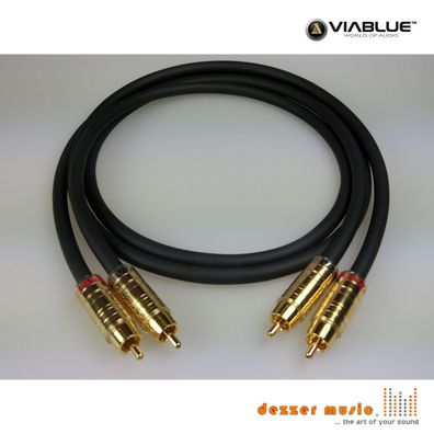ViaBlue 2x 1,5m Cinch-Kabel NF-S1 Silver Quattro TS / High End... Bestnote NEU