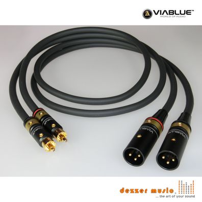 ViaBlue 2x 0,75m Adapterkabel NF-S1 T6s / XLR Cinch male / High End…mit Bestnote