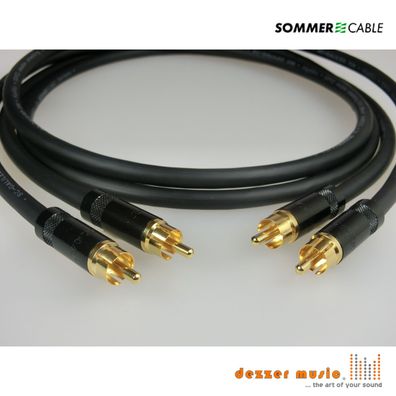 2x 10m Cinch-Kabel Galileo Neutrik/ Rean Gold / SommerCable 10,00/ High End... TOP