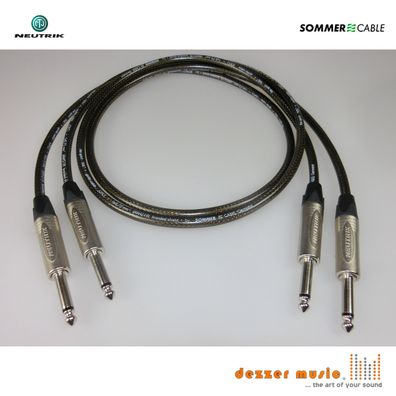 2x 3m Instrumentenkabel -SPIRIT XXL Neutrik X-Sommer Cable Klinke 6,3 gerade-ger