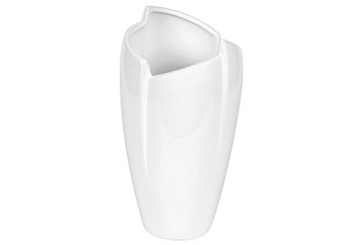 Vase Keramik 23cm weiß glas. 900032