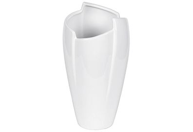 Vase Keramik 27cm weiß glas. 900033