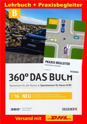 Fahrschulbuch Lehrbuch B Praxisbegleiter Degener 360 Autoführerschein das Buch