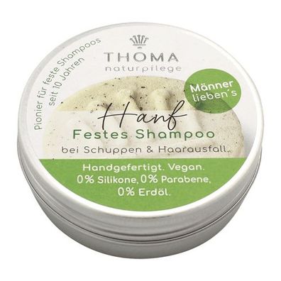 Hanf-Shampoo – vegan, mit Koffein-Extrakt, THOMA Naturseifen-Manufaktur, bei Schuppen