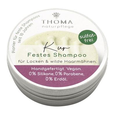 Kur-Shampoo – vegan, THOMA Naturseifen-Manufaktur, für strapaziertes Haar, 55 g, Alud