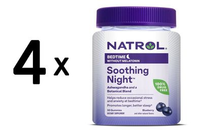 4 x Soothing Night, Blueberry - 50 gummies