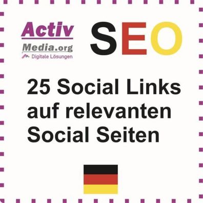 25 Social Backlinks + Sofortiger Effekt + SEO Mehr Webseiten Besucher Werbung