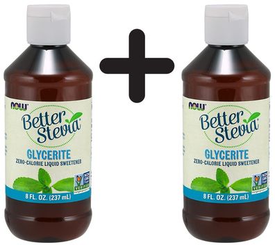 2 x Better Stevia - Glycerite, Alcohol-Free - 237 ml