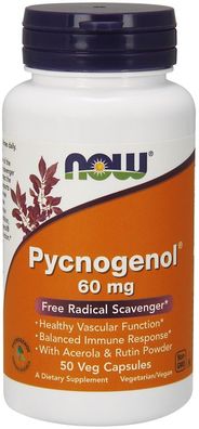 Pycnogenol, 60mg with Acerola & Rutin Powder - 50 vcaps