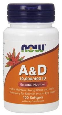 Vitamin A & D, 10000/400 IU - 100 softgels