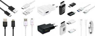 Original Samsung Micro USB oder Typ C Kabel Ladegerät Adapter S7 S8 S9 S10 S20