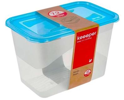 keeeper 10686 Fredo Box 7,2 Liter transparent Deckel blau