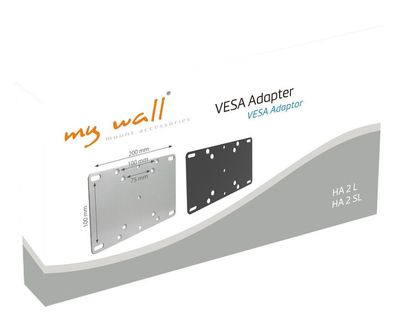 VESA Adapter VESA 75 / 100 auf bis zu VESA 200 x 100 silber o. schwarz