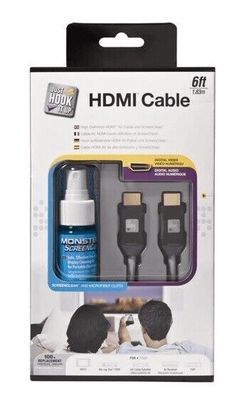High Speed HDMI Kabel 1,8m + Bildschirm Reinigungsset + Tuch