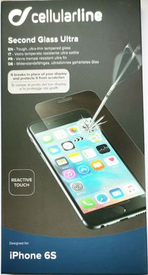 Cellularline Displayschutzglas für Apple iPhone 6S