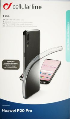 Cellularline Fine Cover Schutzhülle Backcover für Huawei P20 Pro