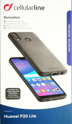 Cellularline Soft Cover Schutzhülle Backcover für Huawei P20 Lite