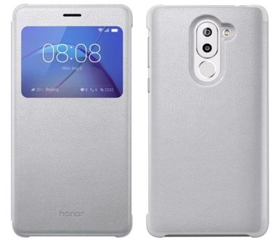 Original Huawei Honor 6X View Cover Book Case Schutzhülle silber 51991741