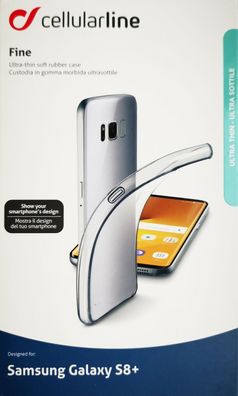 Cellularline Fine Cover Schutzhülle Backcover für Samsung Galaxy S8+