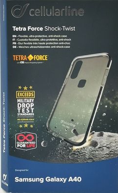 Cellularline Tetra Force Shock Twist Hülle Cover Schutzhülle Samsung Galaxy A40