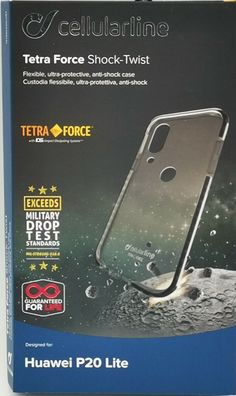 Cellularline Tetra Force Shock Twist Hülle Cover Schutzhülle Für Huawei P20 Lite