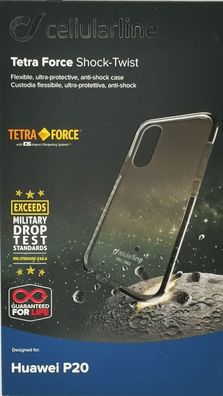 Cellularline Tetra Force Shock Twist Hülle Cover Schutzhülle Für Huawei P20