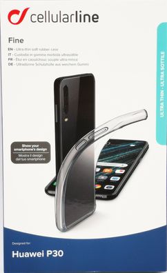 Cellularline Fine Cover Schutzhülle Backcover für Huawei P30