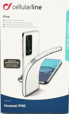 Cellularline Fine Cover Schutzhülle Backcover für Huawei P40